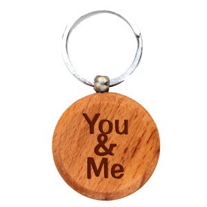 Wooden Engraving Keychain
