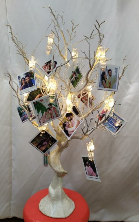Customised tree with photos & Led lighting