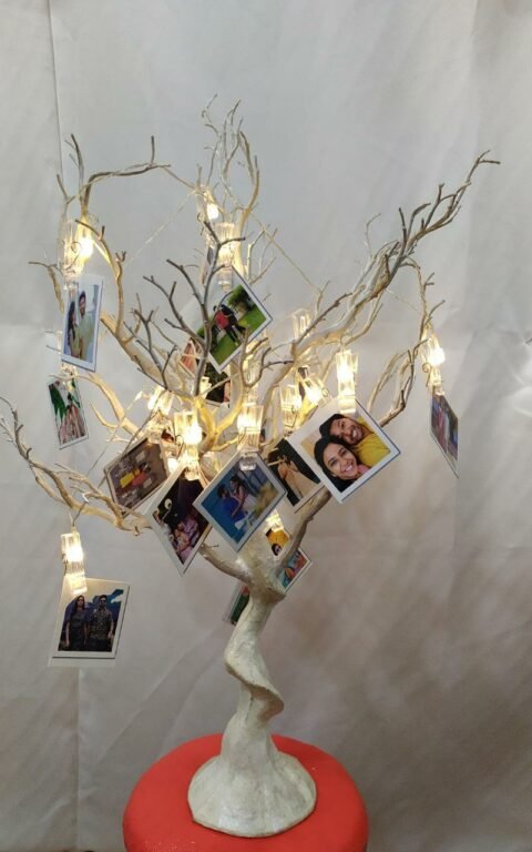 Customised tree with photos & Led lighting