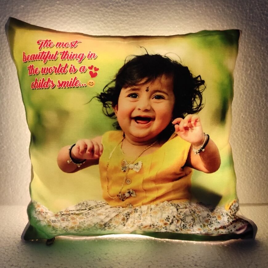 Square Led Pillow With Led Lighting Size 12x12 Inches