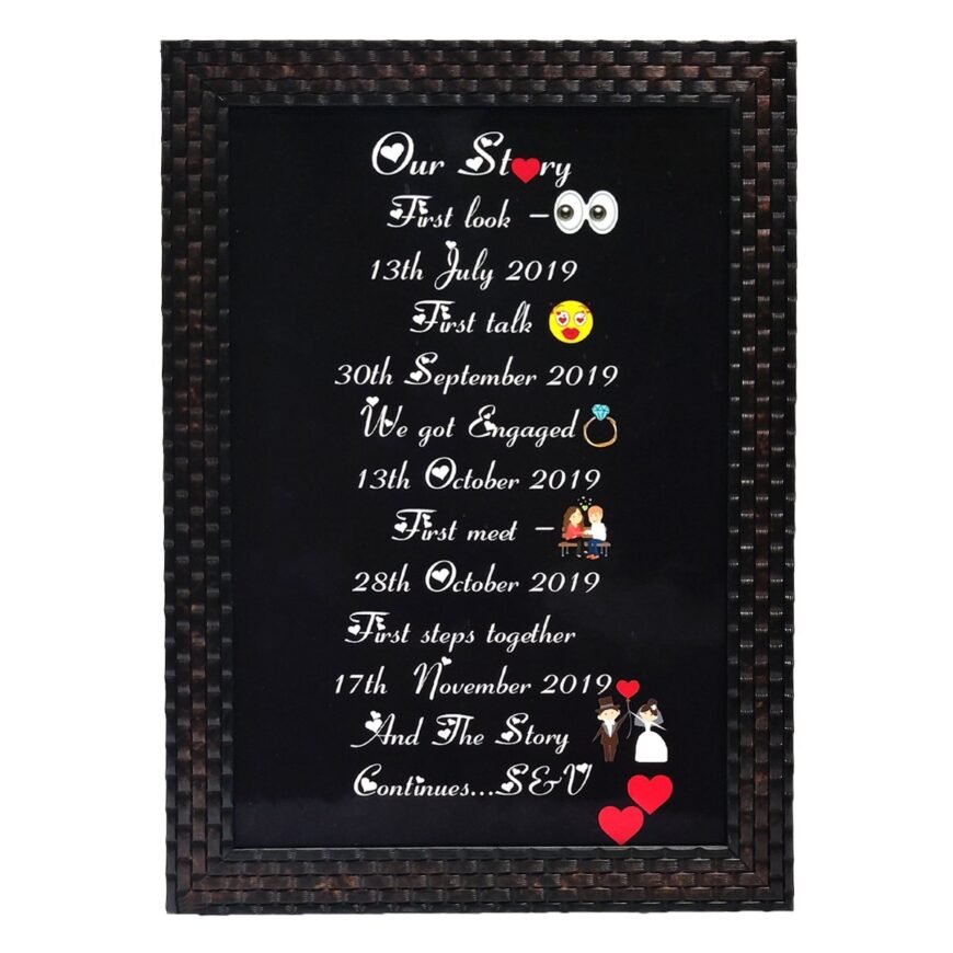 Story Letter Frame Size 8x12 Inches
