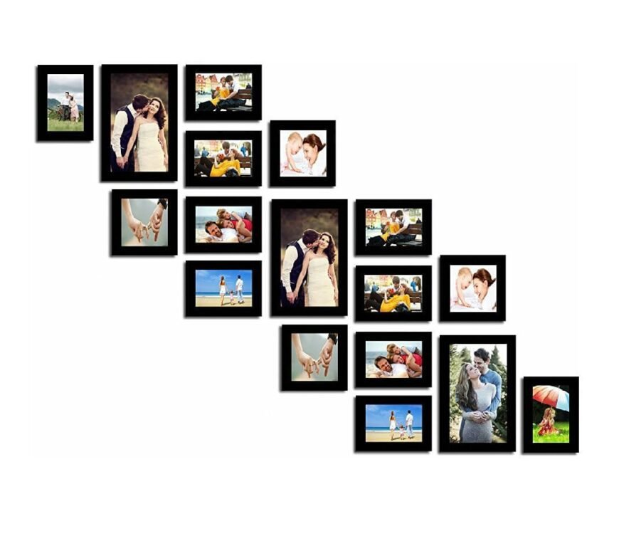 Wooden Photo Wall Collage