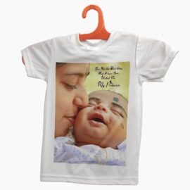 Personalized Custom Print Round Neck White Polyester Kids