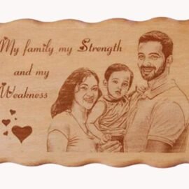 Zik-Zak Wooden Engraving 6x9 Inch