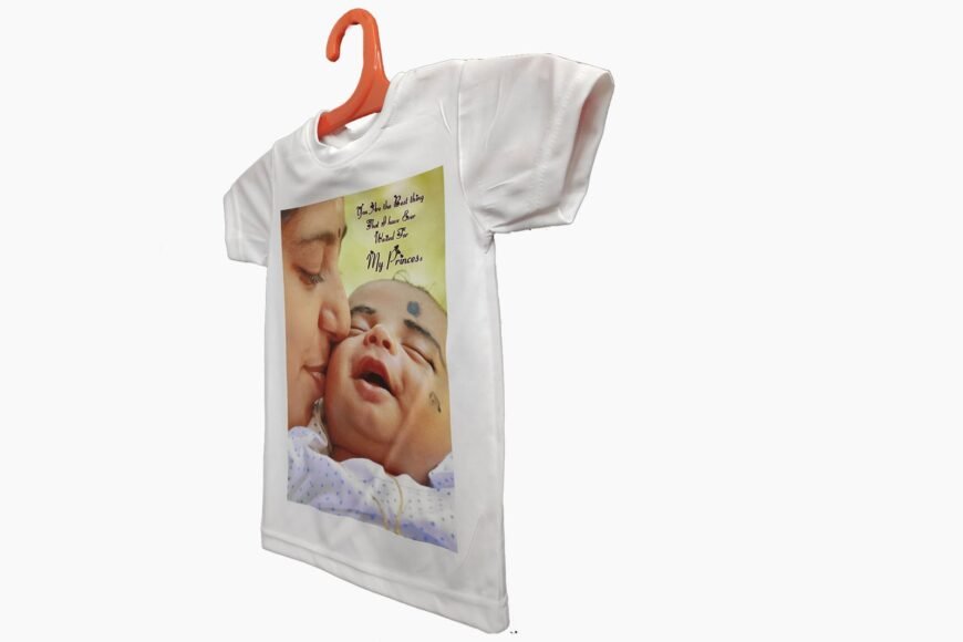 Personalized Custom Print Round Neck White Polyester Kids - Image 2