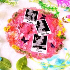 Customized Floral Birthday Memory Frame