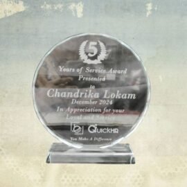 Rounded Crystal Award