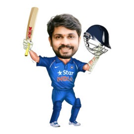 Cricket Caricature