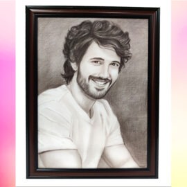 Generic Personalised Digital Pencil Sketch Photo Frame