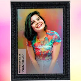 Digital oil Painting With Photo frame