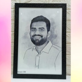 Pencil Art Gallery Wrap with Canvas
